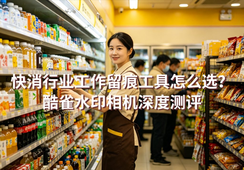 快消行业工作留痕工具怎么选？酷雀水印相机深度测评