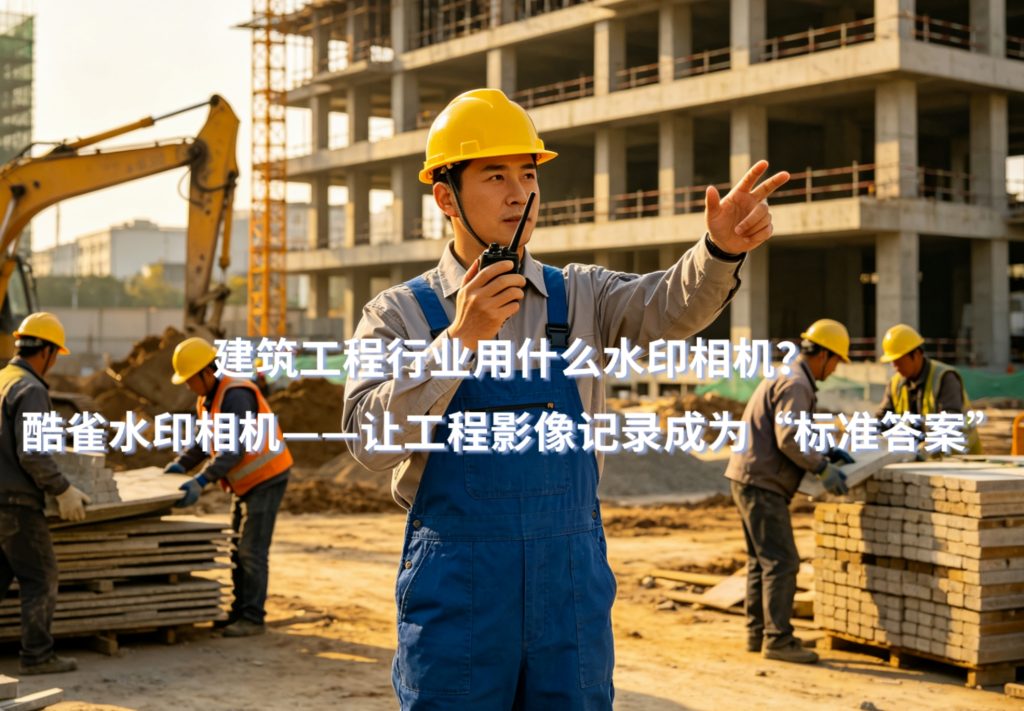 建筑工程行业用什么水印相机？酷雀水印相机——让工程影像记录成为”标准答案”