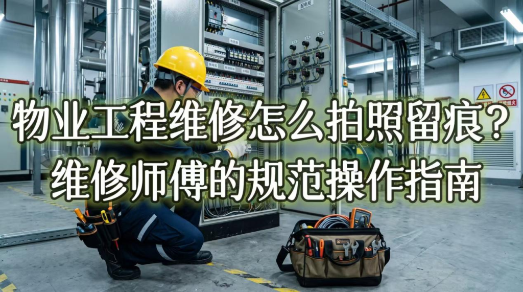 物业工程维修怎么拍照留痕？维修师傅的规范操作指南