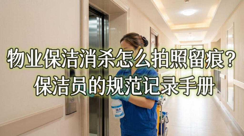 物业保洁消杀怎么拍照留痕？保洁员的规范记录手册