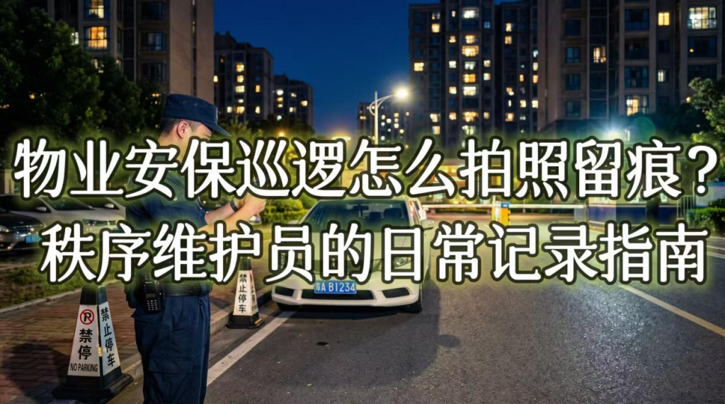 物业安保巡逻怎么拍照留痕？秩序维护员的日常记录指南