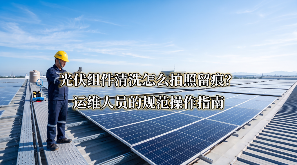 光伏组件清洗怎么拍照留痕？运维人员的规范操作指南