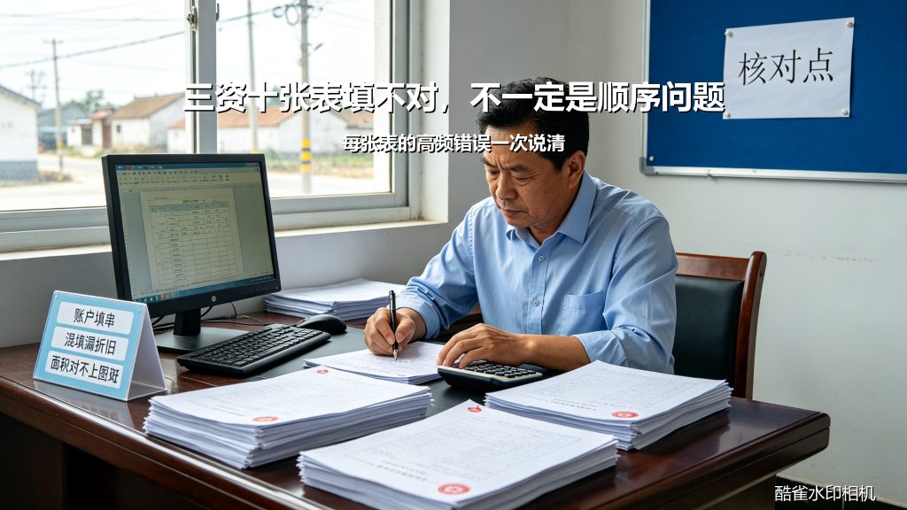 三资十张表填不对，不一定是顺序问题：每张表的高频错误一次说清