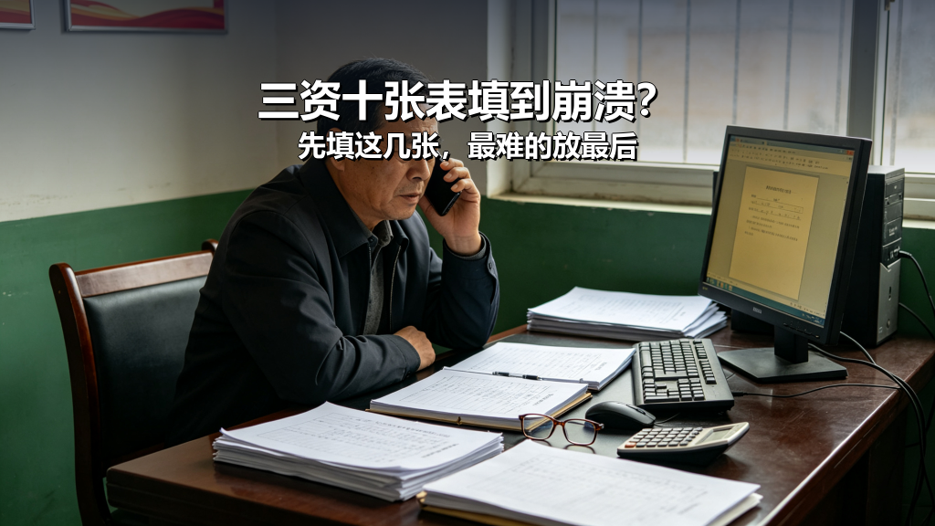三资十张表填到崩溃？先填这几张，最难的放最后